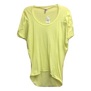 NWT Citron Oversized Seam Detail Hi-Lo Batwing Tee